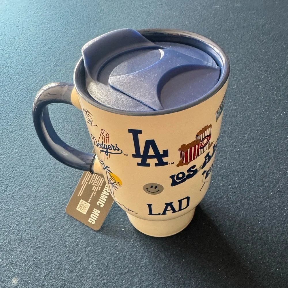 Los Angeles Dodgers Ceramic Mug feat. Fun iconic DODGER logo and dates! Zoom in💙 - Picture 11 of 11